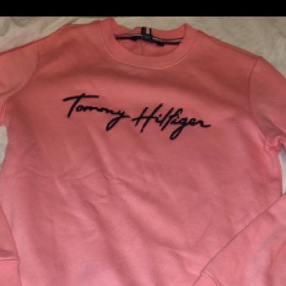 TOMMY HILFIGER Matching Sweatshirt & Short Shorts Set Outfit Womens Size XXS - Picture 2 of 3